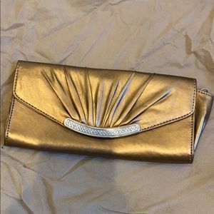Bronze evening clutch